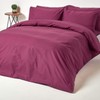 Homescapes 100% Egyptian Cotton Plain Plum Fitted Sheet Double 200