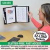 Ultimate Office AdjustaView 10-Pocket Wall Reference Organizer with Easy-Load Pockets