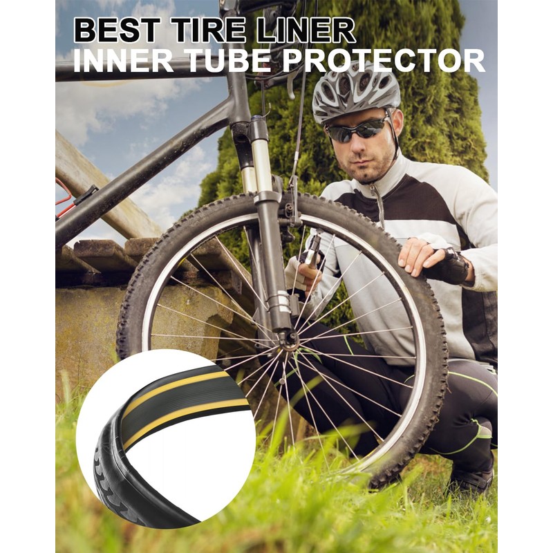 Julai Bike Tire Liner, Mountain Bicycle Tube Flat Protector Compatible
