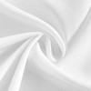 HOMEIDEAS Non-See-Through White Privacy Sheer Kitchen Curtains 24 Inches Long