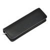Leather pen case for 2 writing instruments with zip Hans