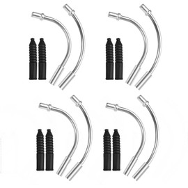 8 Sets Bicycle Cable Guide Pipes - v Brakes - Bike Cable - Brake Cables for Bicycles - Bicycle Brake Accessories for Road and Mountain Bikes, Ensuring Smooth and Efficient Braking