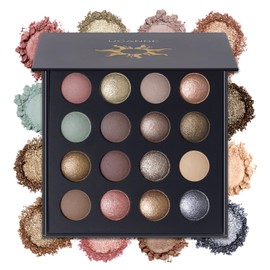 UCANBE- 16 SOMBRAS DE OJOS PIGMENTADAS Esta paleta de sombras de ojos incluye 16 hermosos tonos neutros, marrones, rosas suaves, grises, una mezcla...