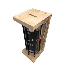 Non-Smoking Money Box Black XL Iron Reserve Including Saw for Sawing the Sticks, Money Gift, the Other Piggy Bank, Funny Money Box, Gift Idea