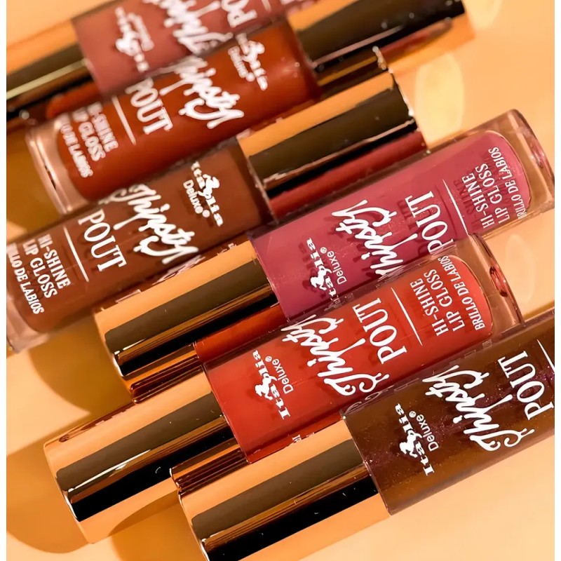 Labial Lip Gloss Thirsty Pout Hi-shine Italia Deluxe Brillo Color