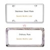 License Plate Frames, Indeed BUY 2 Pcs 4 Holes Slim