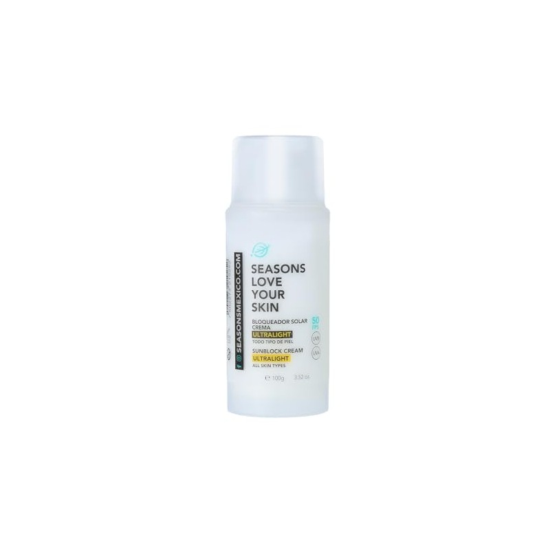Seasons Love Your Skin Bloqueador Solar Ultralight Fps50+, 100 ml