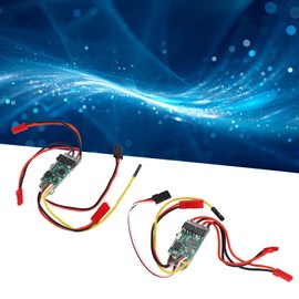 Electric Speed Controllers, 2Pcs Brushed ESC Dual Way Bidirectional ESC for RC Model Boat 130 180 Brushed Motor