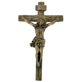 Roman Giftware Inc., Religious Crosses Collection, 9.5" H Bronze Wall Crucifix,Religious, Inspirational, Durable (1x5x9)