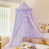 Dix-Rainbow Large Children Bed Canopy pale purple Round Dome Girls