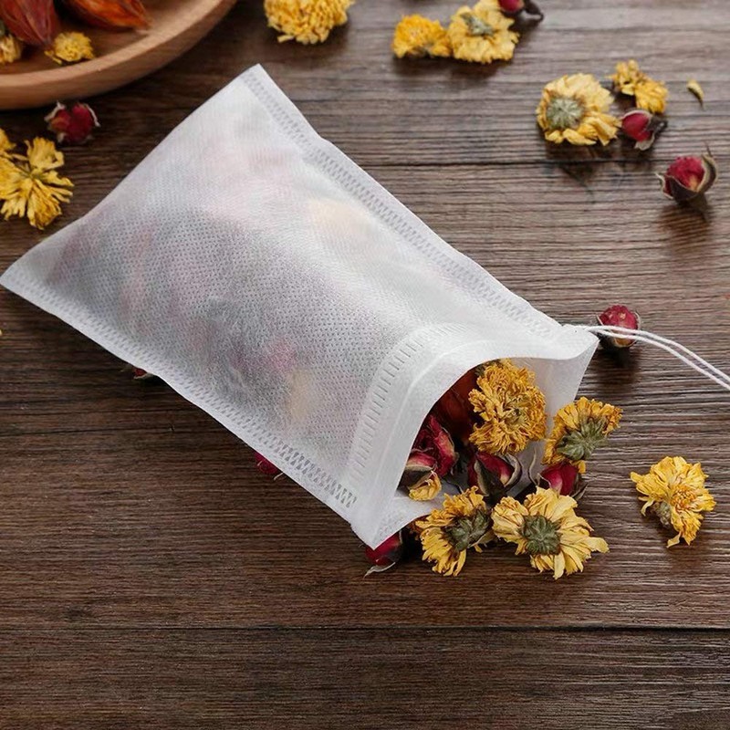 TamBee 100 Pack Disposable Tea Filter Bags Tea infusers 4"