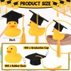 Jerify 100 Pcs Graduation Rubber Ducks with Graduation Cap Graduation