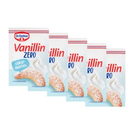 Dr. Oetker Vanillin Zero Sugar-Free Vanilla Flavouring, 8 g, 5-Pack