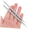 Outanaya 4pcs Stainless Steel Cuticle Remover Tool Portable Nail Dotting