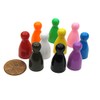 Set of 10 Halma 25mm Pawn Peg Game Pieces Multicolor
