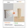 WAOHANAZ Bamboo Toilet Paper Storage Basket with Lid & Handle
