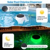 VloEssic Solar Pool Chlorine Floater 2PCS, Chlorine Tablet Floater with