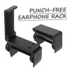 TEHAUX Foldable Headphone Stand Under Desk Holder Perforation Headset Mount