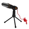 Condenser Computer Microphone Wired Stereo 3.5mm Audio with Stand Recording