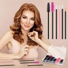 Juego de 270 aplicadores de maquillaje desechables, 70 cepillos desechables