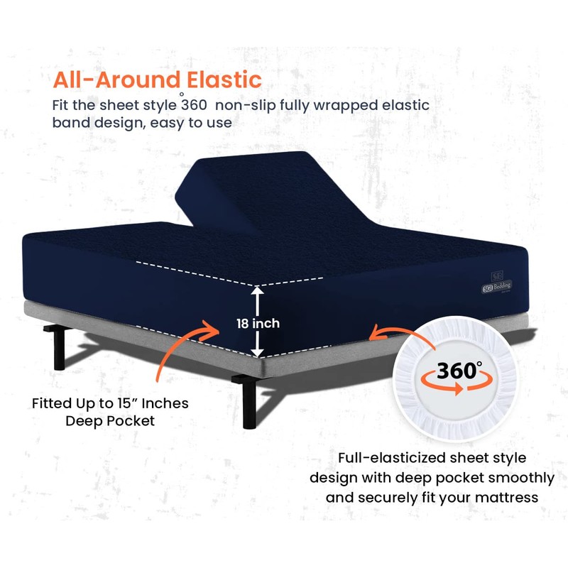 Split Top Queen Mattress Protector Waterproof Premiuim Quality Soft Zero