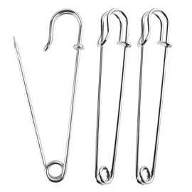 Large safety pins,Strong metal kilt pin,Heavy duty blanket pins,Safety pins for clothes,Jewelry,Crafts,Arts,Brooch making(30 Pcs)