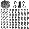 Vikdio 60 Pcs Black Gutter Hooks for Hanging Christmas Lights,