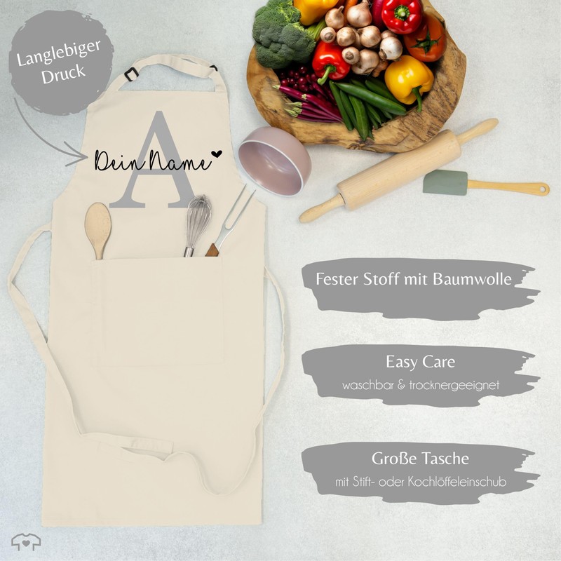 Geschenk mit Namen personalisiert by Shirtracer - Apron - and