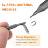sourcing map 3pcs T1 Torx Screwdriver Bit 5/32" Hex Shank