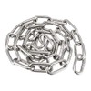 sourcing map Stainless Steel 304 Hardened Proof Coil Chain 1m