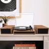 LP&No.1 Record Player, Wireless Turntable with Stereo Bookshelf Speakers,Vinyl Record