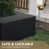 Devoko 100 Gallon Waterproof Large Resin Deck Box Indoor Outdoor