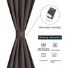 PiccoCasa Blackout French Door Curtain Panel - Blackout Door Curtain