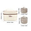 Insulated Lunch Container 304 Stainless Steel Sealed Multifunction Portable Round