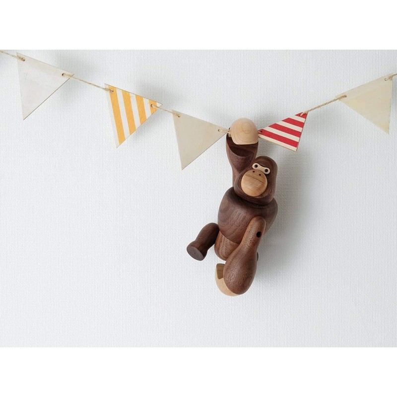 Gorilla Gorilla Figurine, Wood, Animal, Object, Scandinavian Miscellaneous Goods, Interior
