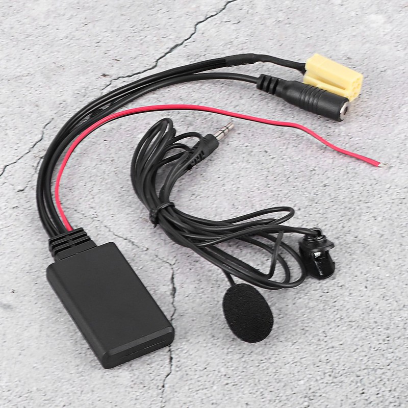 59.1in Bluetooth Radio Audio Cable Handsfree Car AUX Adapter with