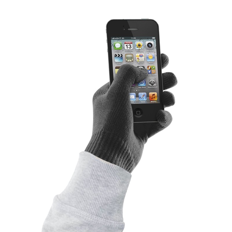 Cellular Line TOUCHGLOVESSMBK Touchscreen Gloves Size S / M Black