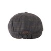 Heritage Traditions Wool Blue Tweed Panel Peak Newsboy Cap Hat,
