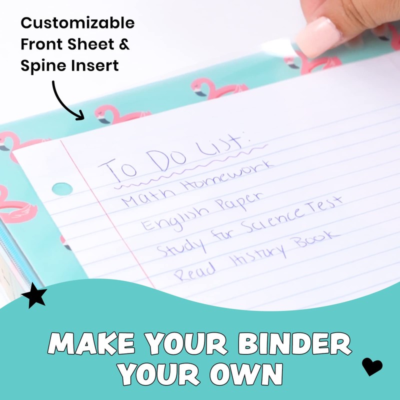 Yoobi 1 Inch Binder Set – 3-Ring Binders with 2