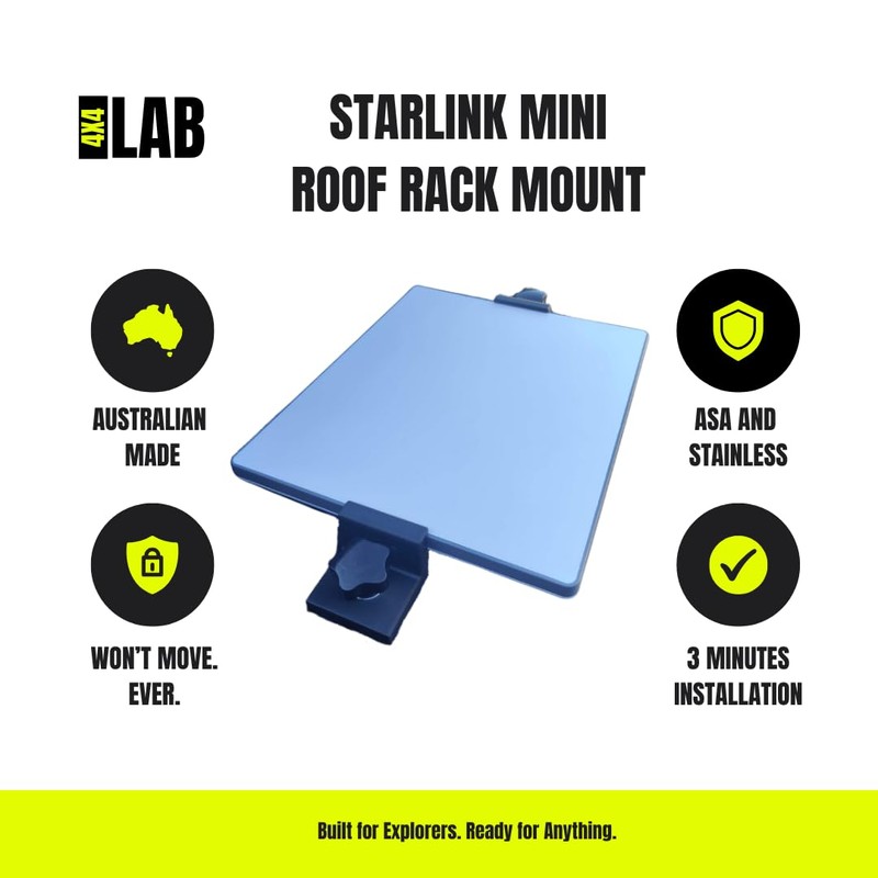 Starlink Mini Flat Roof Rack Mount | 4x4 LAB Australian