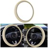 LoyaForba - Funda de piel para volante de coche, elástica,