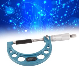 Micrometer Gauge, External Micrometer 0.01 mm with Wrench, Stainless Steel Thickness Micrometer, External Micrometer (50-75mm)