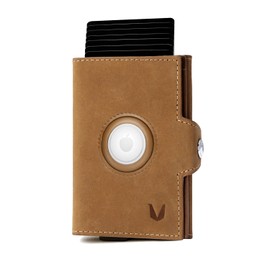 MAGATI Zani Slim Wallet - Card Case, Parking Ticket Slot, Coin Compartment, AirTag Case, RFID Protection - Wallet Made of Genuine Leather, Aluminium - up to 9 Cards, Colour & Fund Service Options