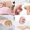 Portable silicone makeup egg storage box Travel portable makeup puff