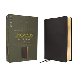 ESV, Thompson Chain-Reference Bible, Large Print, Leathersoft, Black, Red Letter