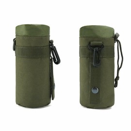 Outdoor Tactical Molle Water Bottle Bags for Military Belt Holder Kettle Pouch - Color: Army Green, Pack: 1 Pack