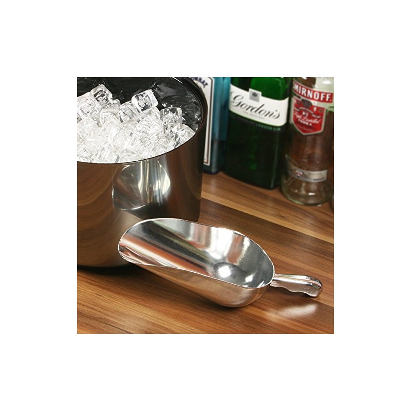 Aluminium Ice Scoop 38oz - Large Ice Cube Scoop