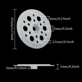 ITROLLE 100PCS Polypropylene Washers, Load Spreading Plastic Washers, Rigid Foam Insulation Panels and Sheets, White