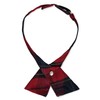 Cookie's Criss Cross Tie - red/navy/blue *plaid #94*, one size