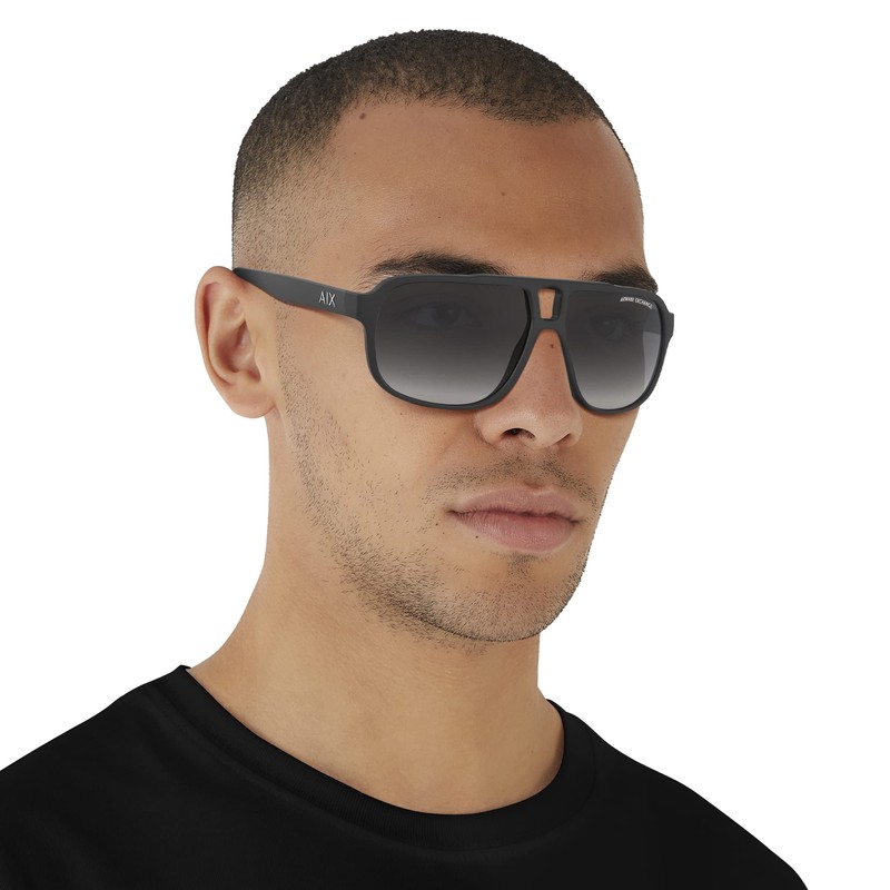 AX Armani Exchange Ax4104s anteojos de sol rectangulares para hombre,